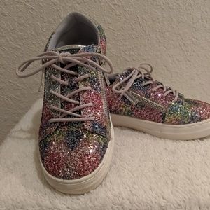 🌺 Kid Pik Girls Sparkle Tennis Shoe